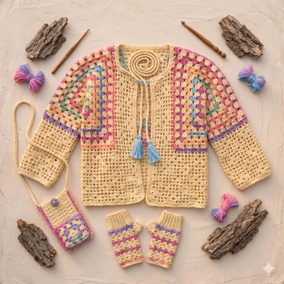 Imported wool Sweater Set