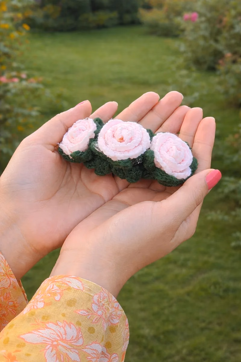 Pink Blossom Crochet flower