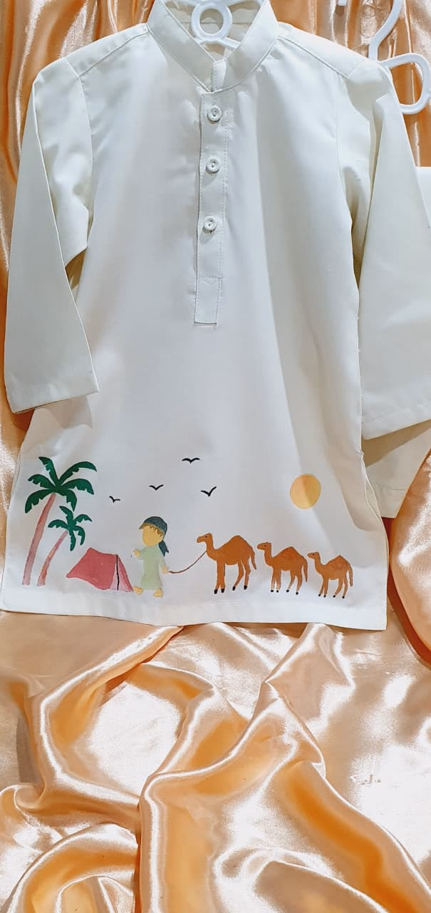 Hand Paint Kurta