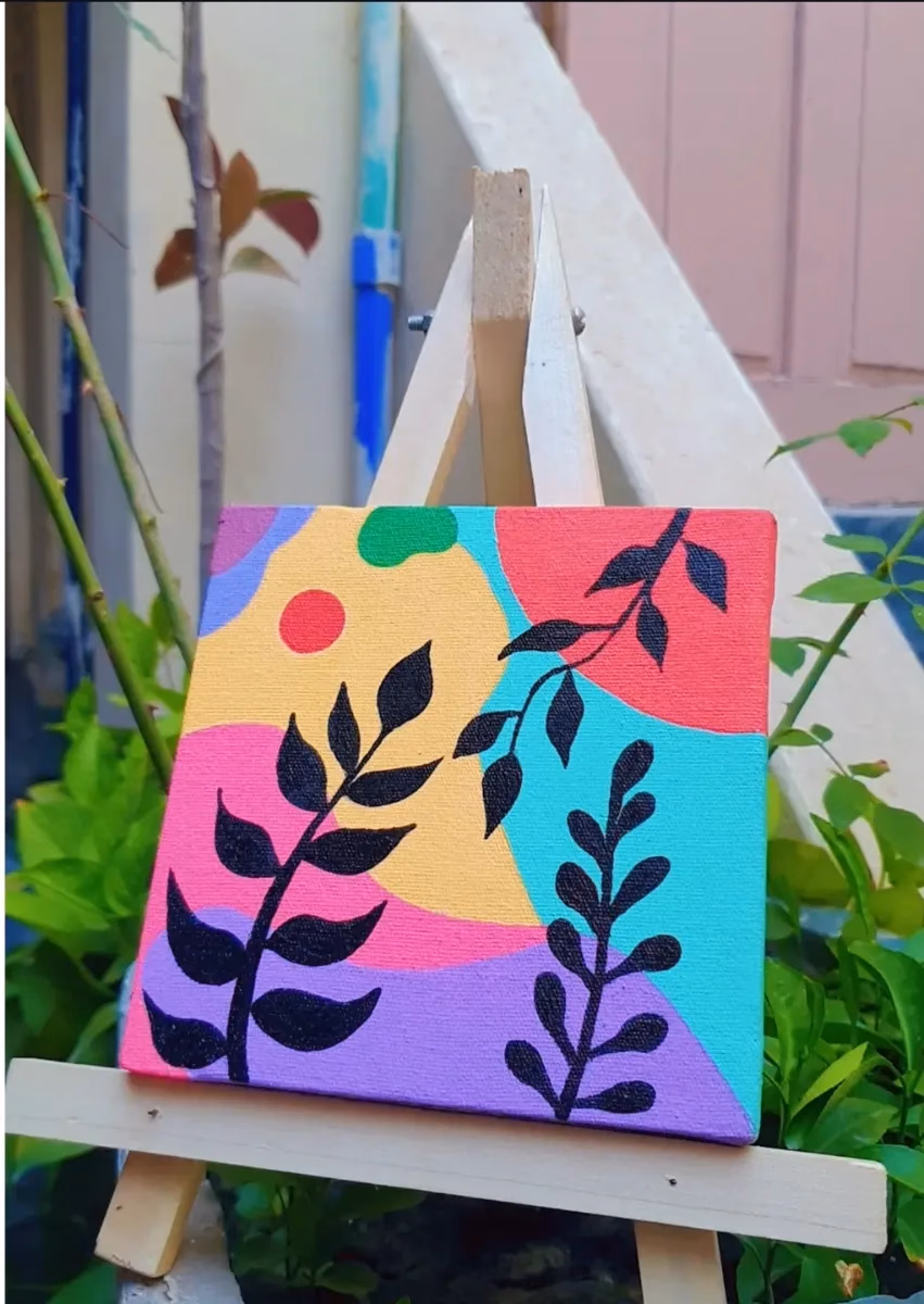 Boho art on canvas