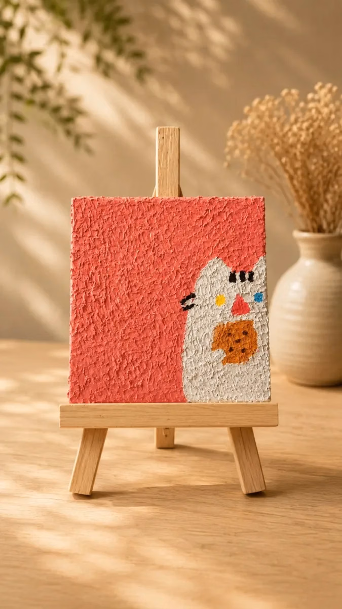 TexturedCat Art Canvas